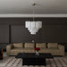 Frosted Glass Cascade Chandelier Vakkerlight