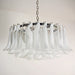 Petals White Glass Chandelier Vakkerlight