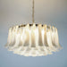 Petals White Glass Chandelier Vakkerlight