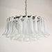 Petals White Glass Chandelier Vakkerlight