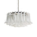 Petals White Glass Chandelier Vakkerlight