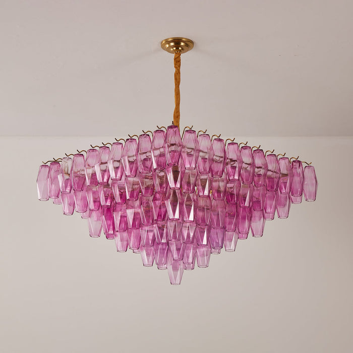 Fuchsia Prism Empire Chandelier Vakkerlight