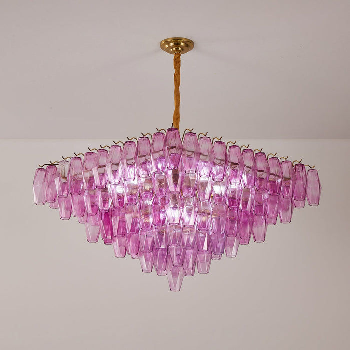 Fuchsia Prism Empire Chandelier Vakkerlight