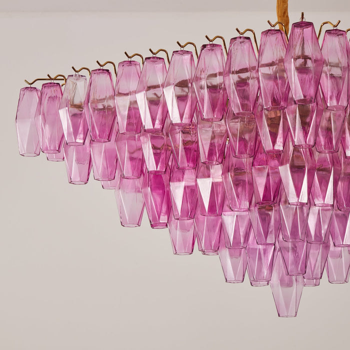Fuchsia Prism Empire Chandelier Vakkerlight