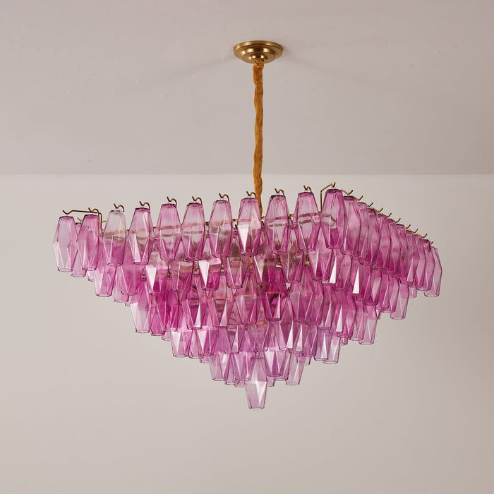 Fuchsia Prism Empire Chandelier Vakkerlight