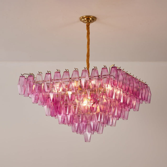 Fuchsia Prism Empire Chandelier Vakkerlight