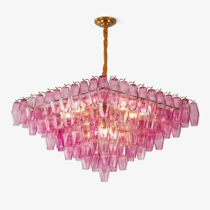 Fuchsia Prism Empire Chandelier Vakkerlight