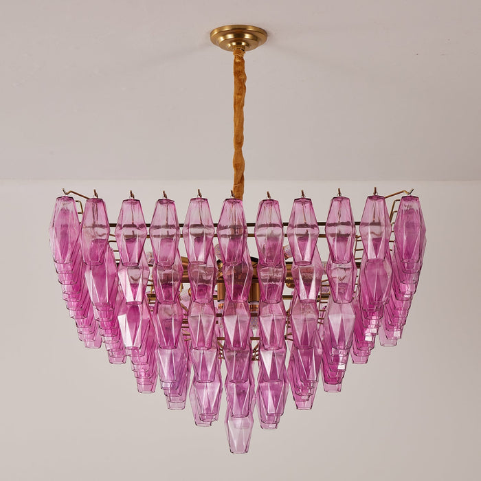 Fuchsia Prism Empire Chandelier Vakkerlight
