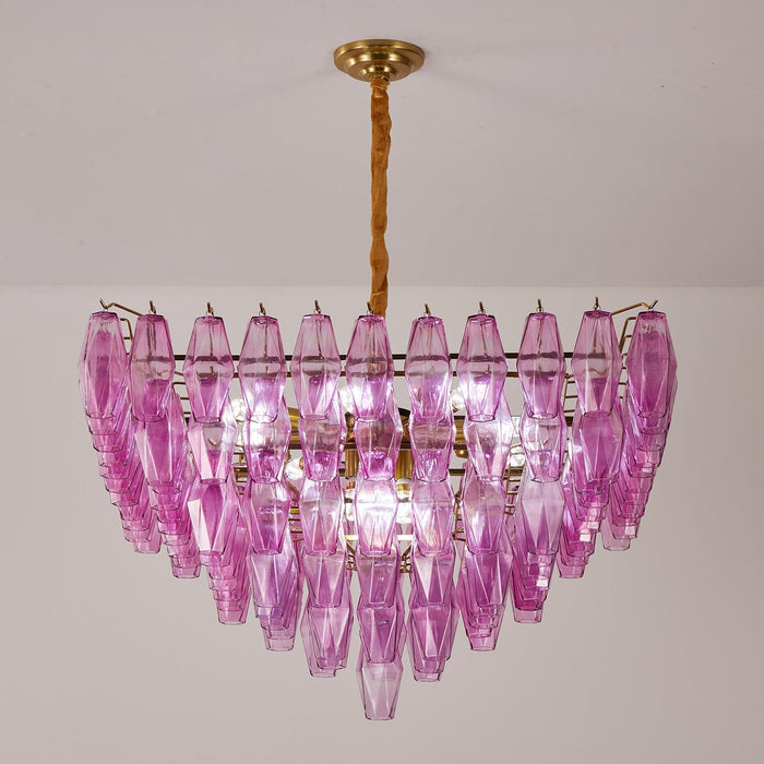 Fuchsia Prism Empire Chandelier Vakkerlight