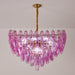 Fuchsia Prism Empire Chandelier Vakkerlight