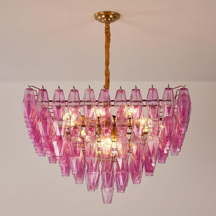 Fuchsia Prism Empire Chandelier Vakkerlight