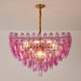 Fuchsia Prism Empire Chandelier Vakkerlight