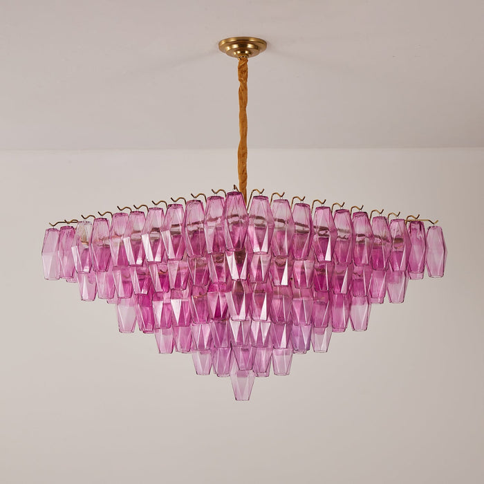 Fuchsia Prism Empire Chandelier Vakkerlight