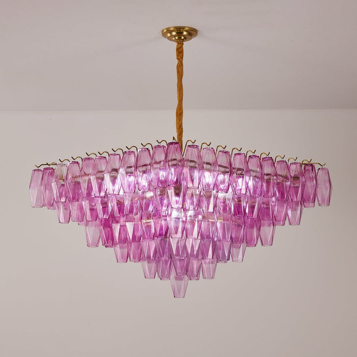 Fuchsia Prism Empire Chandelier Vakkerlight