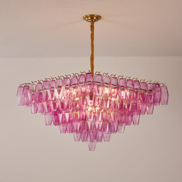 Fuchsia Prism Empire Chandelier Vakkerlight