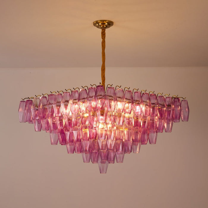 Fuchsia Prism Empire Chandelier Vakkerlight