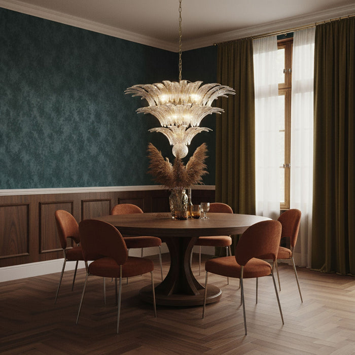 Palm Grove Glass Chandelier Vakkerlight