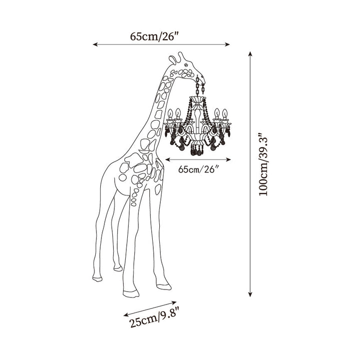 Giraffe Sculpture Floor Lamp