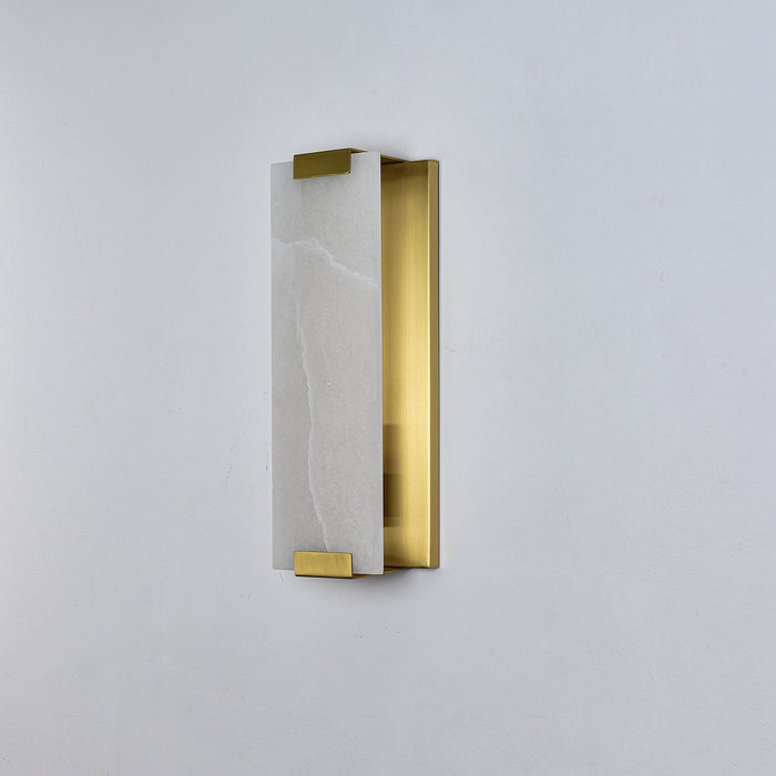 Glacier Aura Alabaster Wall Lamp Vakkerlight