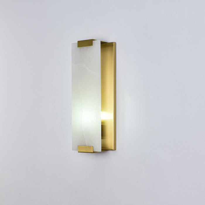 Glacier Aura Alabaster Wall Lamp Vakkerlight