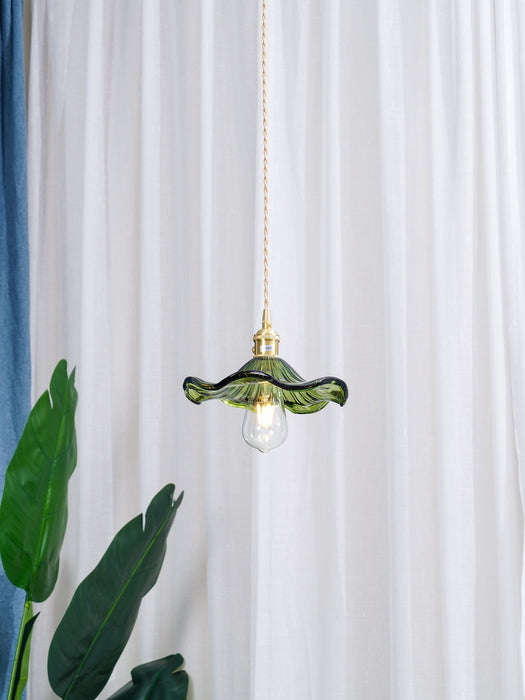Glass Hibiscus Flower Pendant Light Vakkerlight