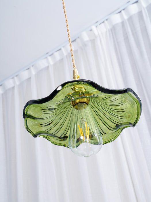 Glass Hibiscus Flower Pendant Light Vakkerlight