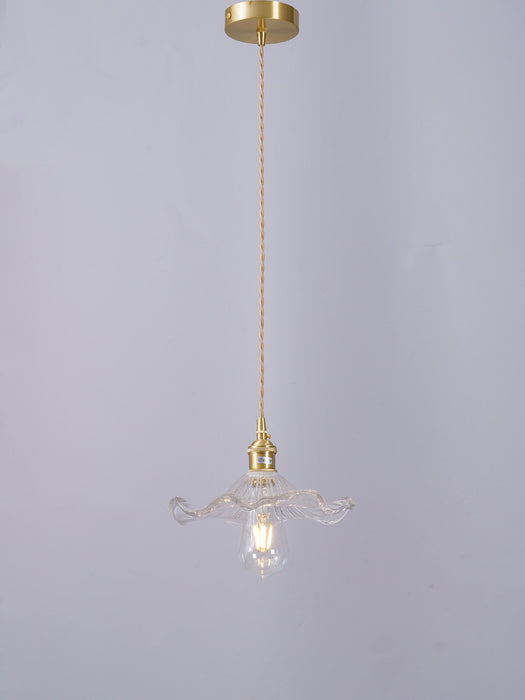 Glass Hibiscus Flower Pendant Light Vakkerlight