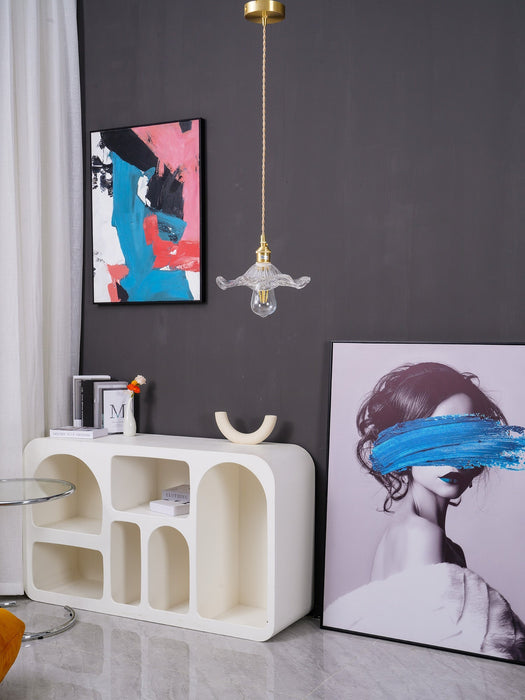 Glass Hibiscus Flower Pendant Light Vakkerlight