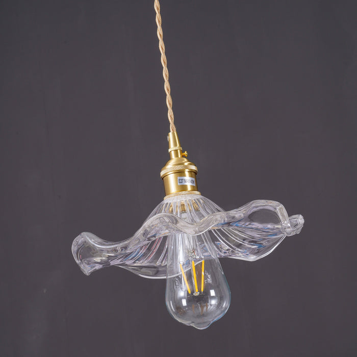 Glass Hibiscus Flower Pendant Light Vakkerlight