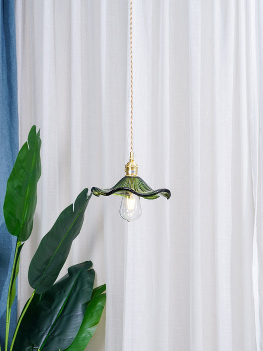 Glass Hibiscus Flower Pendant Light Vakkerlight
