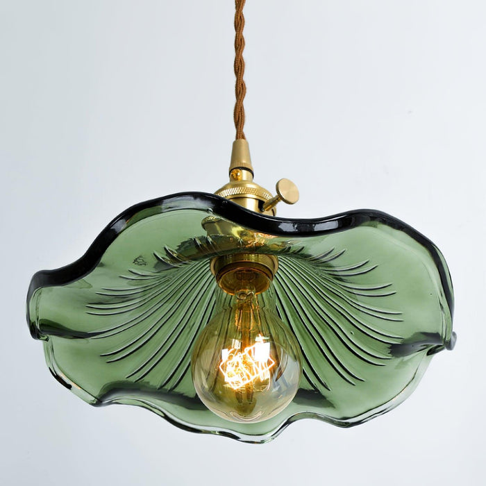 Glass Hibiscus Flower Pendant Light Vakkerlight