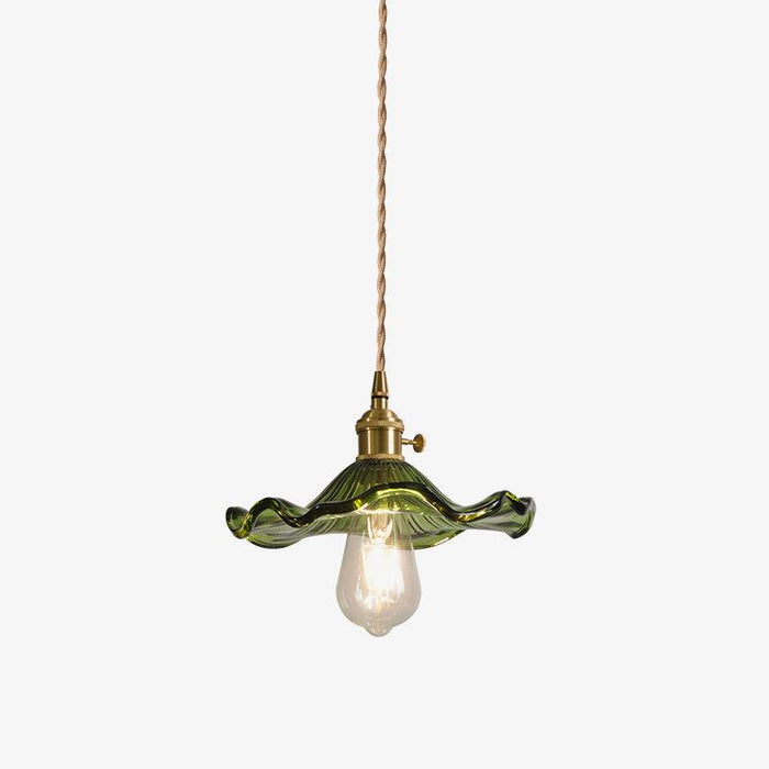 Glass Hibiscus Flower Pendant Light Vakkerlight