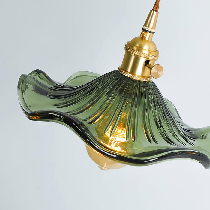 Glass Hibiscus Flower Pendant Light Vakkerlight