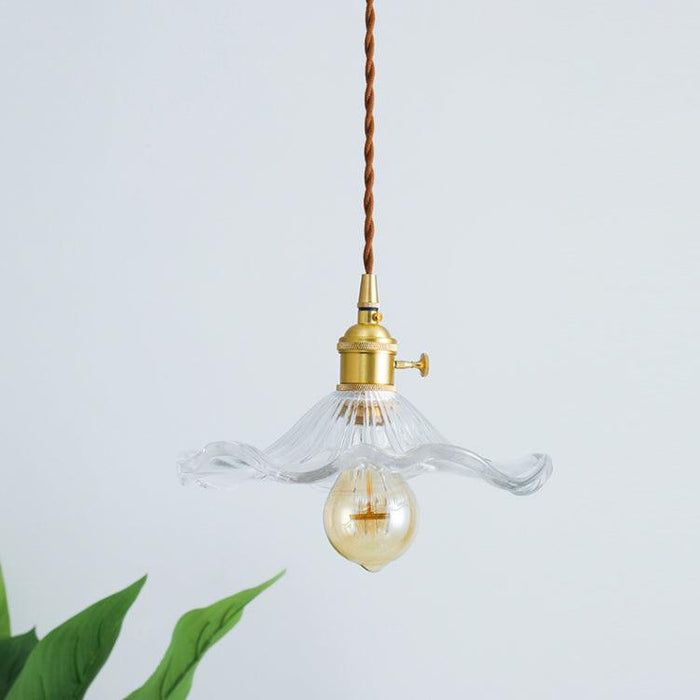 Glass Hibiscus Flower Pendant Light Vakkerlight