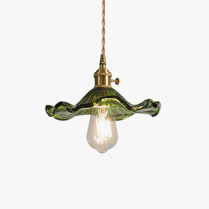 Glass Hibiscus Flower Pendant Light Vakkerlight