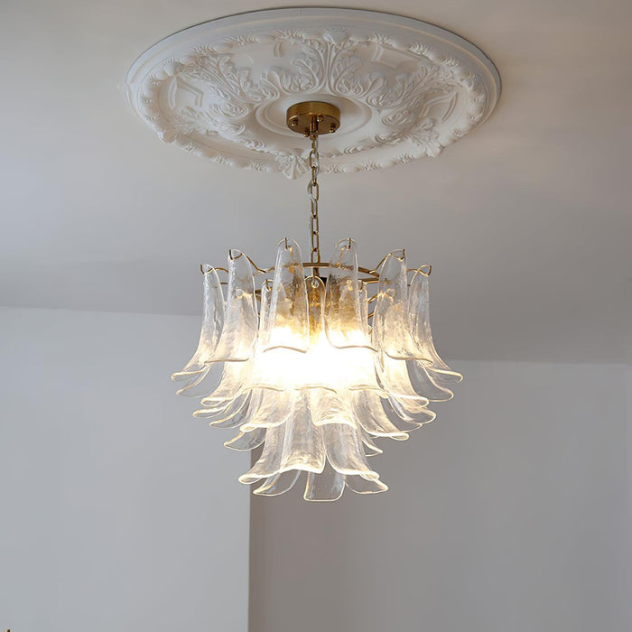 Murano Glass Leaf Chandelier