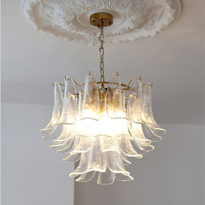 Murano Glass Leaf Chandelier