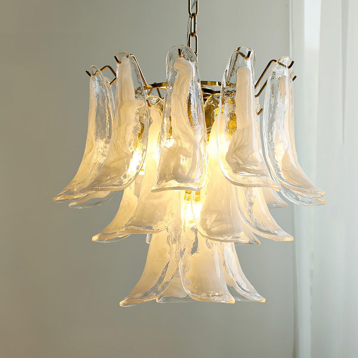 Murano Glass Leaf Chandelier