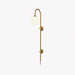 Globe Brass Plug-in Wall Sconce Vakkerlight