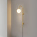 Globe Brass Plug-in Wall Sconce Vakkerlight
