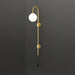 Globe Brass Plug-in Wall Sconce Vakkerlight