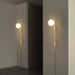 Globe Brass Plug-in Wall Sconce Vakkerlight