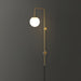 Globe Brass Plug-in Wall Sconce Vakkerlight