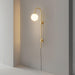 Globe Brass Plug-in Wall Sconce Vakkerlight
