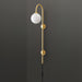 Globe Brass Plug-in Wall Sconce Vakkerlight