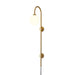 Globe Brass Plug-in Wall Sconce Vakkerlight