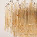 Golden Amber Glass Chandelier Vakkerlight