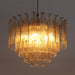 Golden Amber Glass Chandelier Vakkerlight
