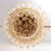 Golden Amber Glass Chandelier Vakkerlight