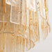 Golden Amber Glass Chandelier Vakkerlight